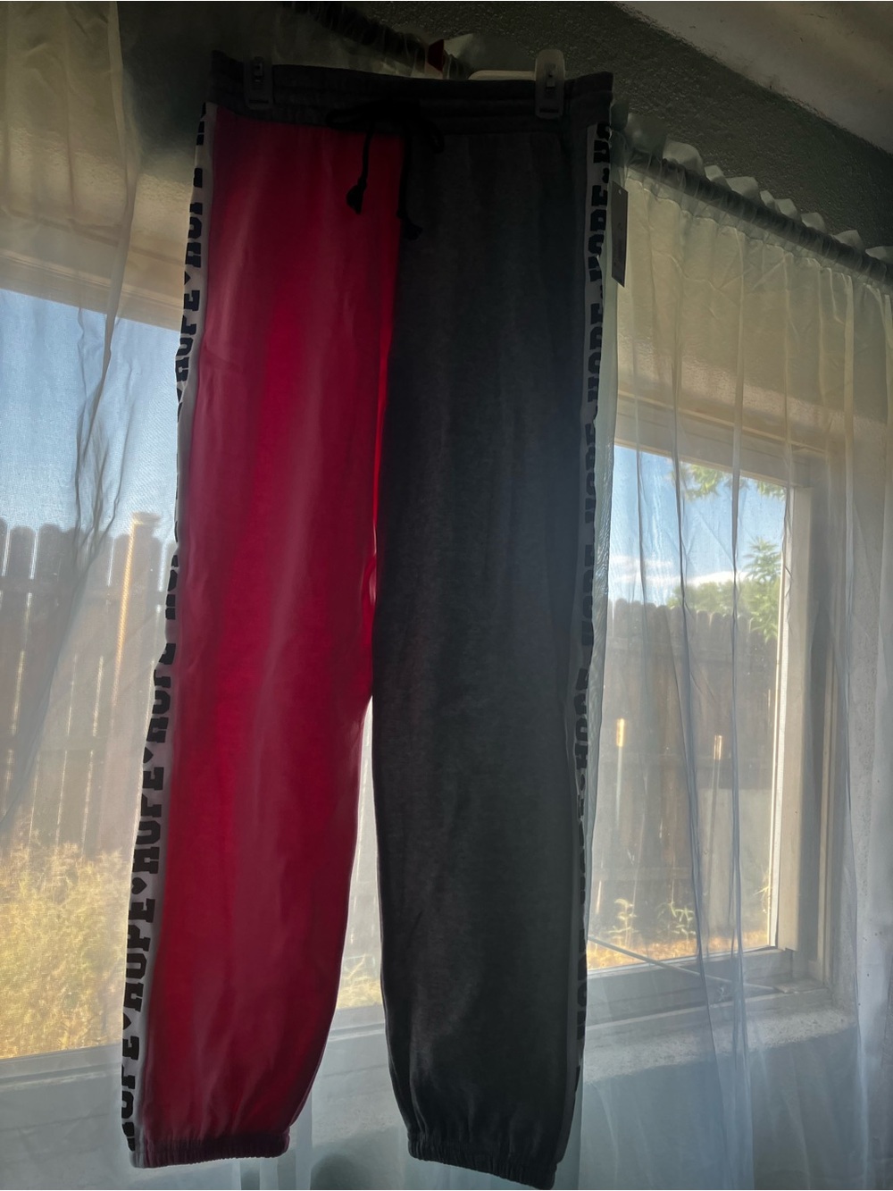 BRAND NEW-Two-Tone Pink & Gray Lounge Pants